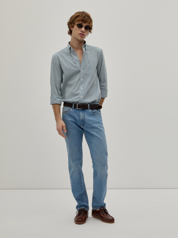 Regular fit striped shirt