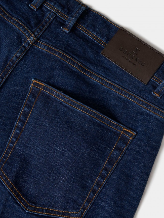 Regular fit denim pants