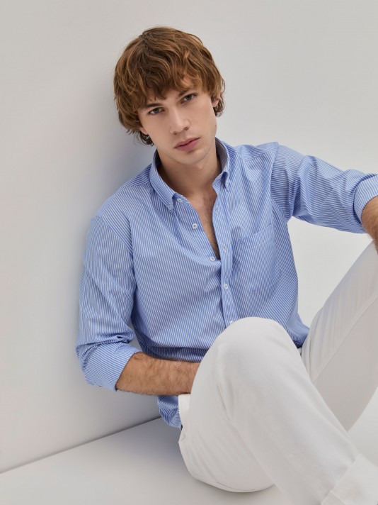 Regular fit striped shirt