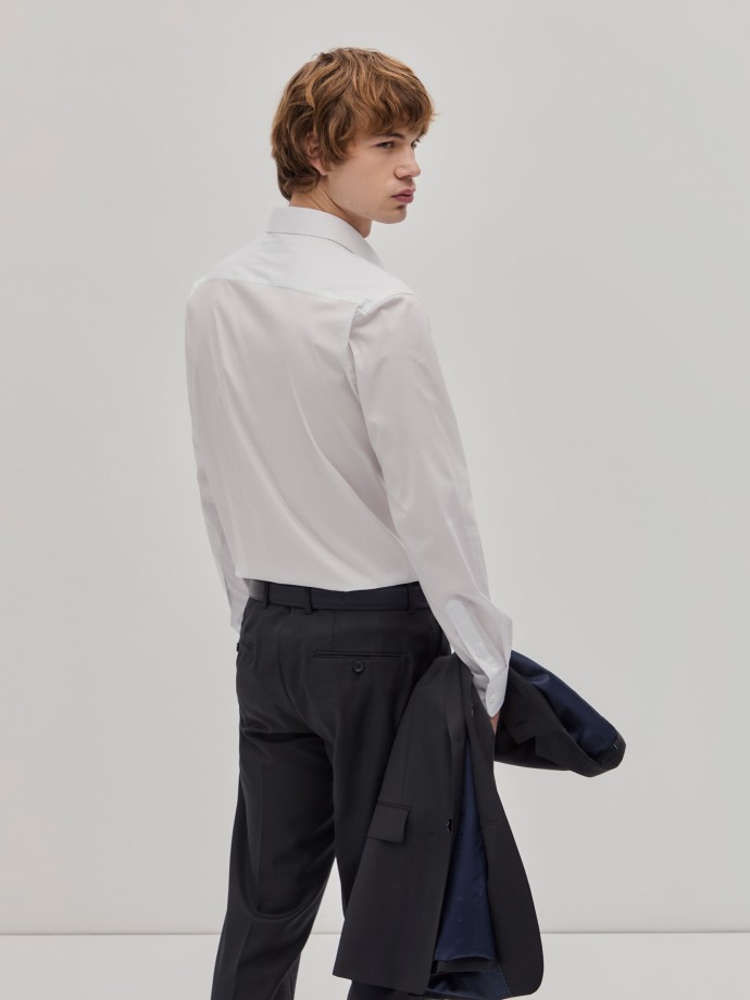 Slim fit plain shirt