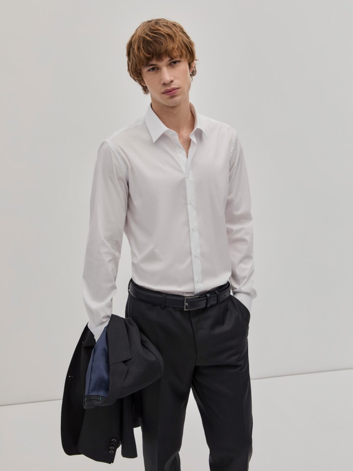 Slim fit plain shirt Slim fit plain shirt