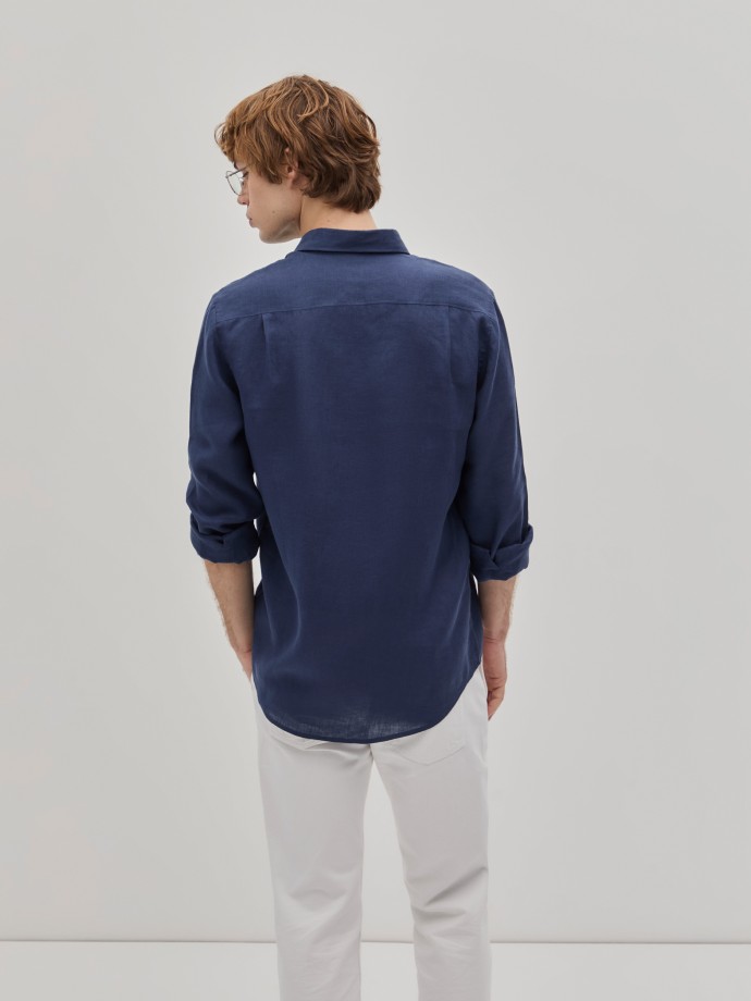 Camisa de linho regular fit