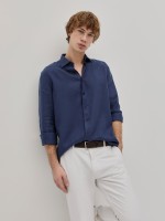 Camisa de linho regular fit
