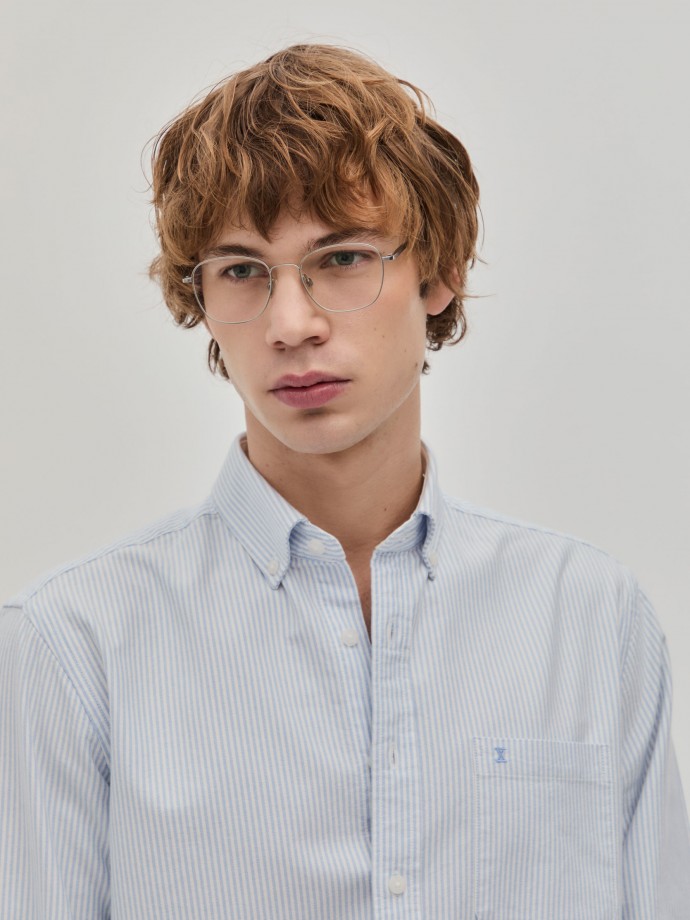 Camisa regular fit s riscas