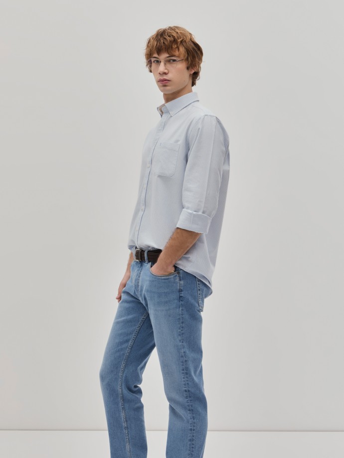 Camisa regular fit s riscas