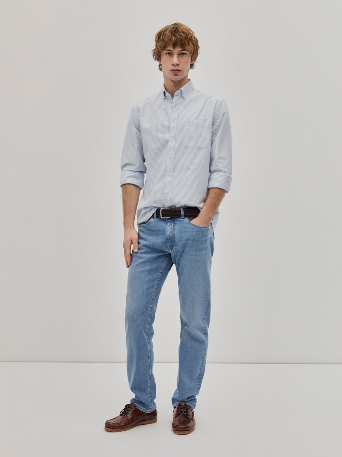 Camisa regular fit s riscas