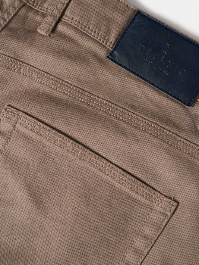 Regular fit twill pants