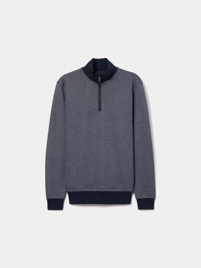 Sweater with placket
