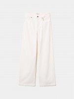 Wide leg denim pants