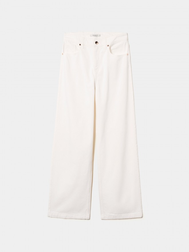 Wide leg denim pants Wide leg denim pants