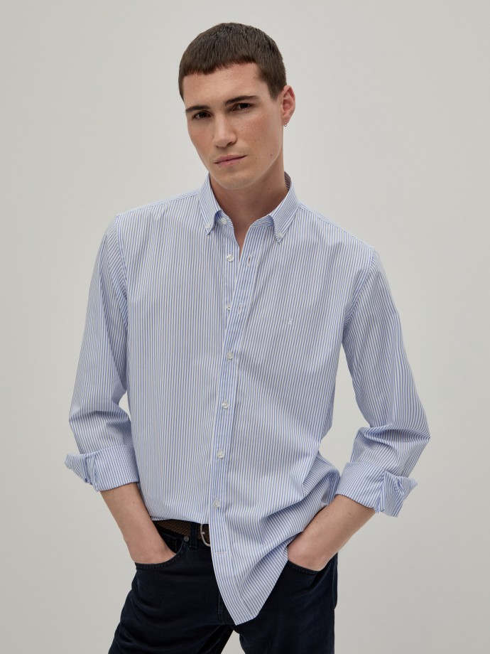 Regular fit striped shirt