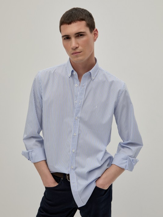 Regular fit striped shirt
