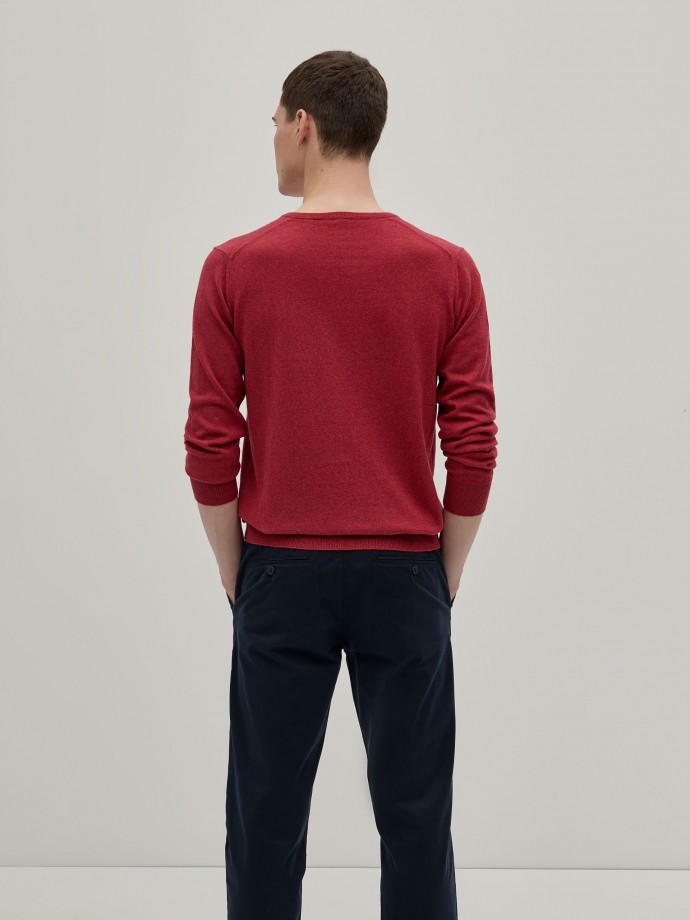 Pullover em algodo e caxemira