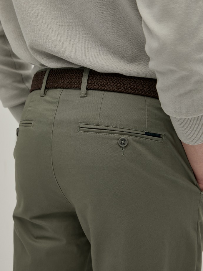 Twill chino pants