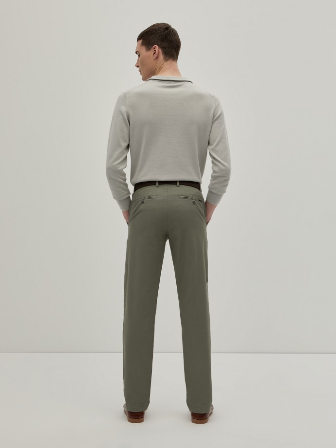 Twill chino pants