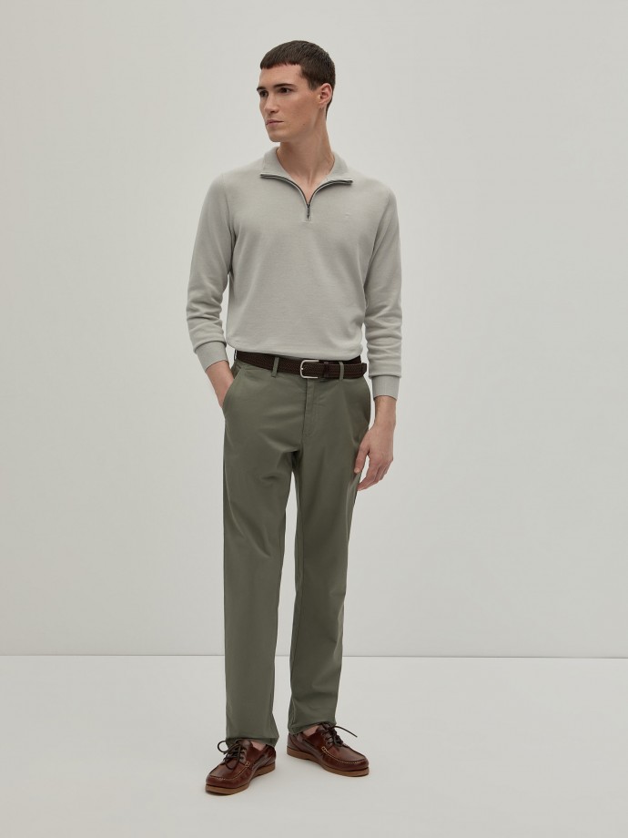 Twill chino pants