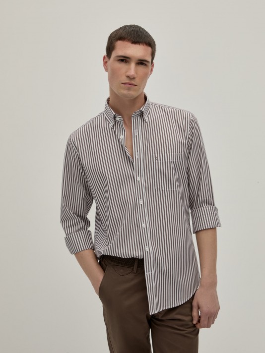 Regular fit striped shirt