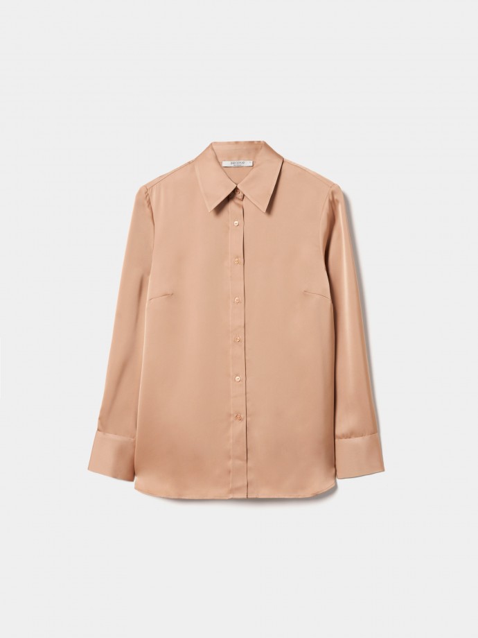 Camisa fluida raso