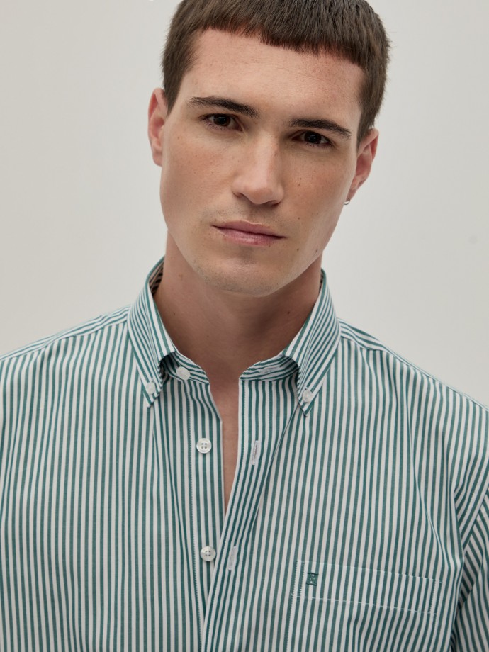 Camisa rayas regular fit