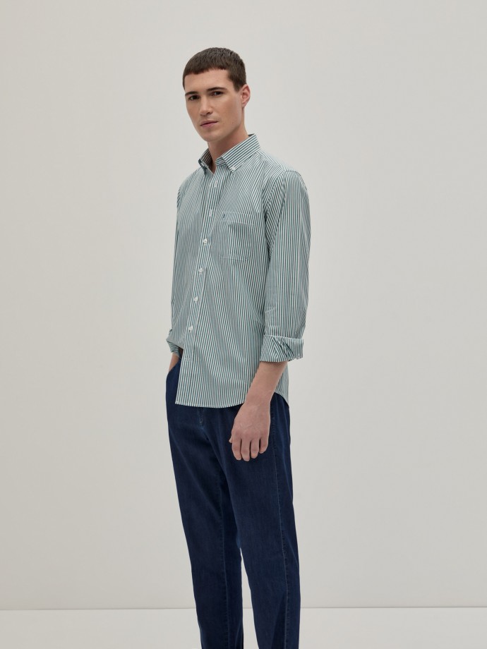 Camisa rayas regular fit