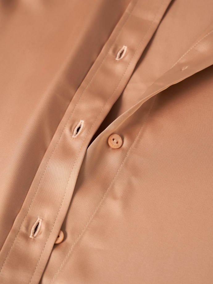 Camisa fluida raso