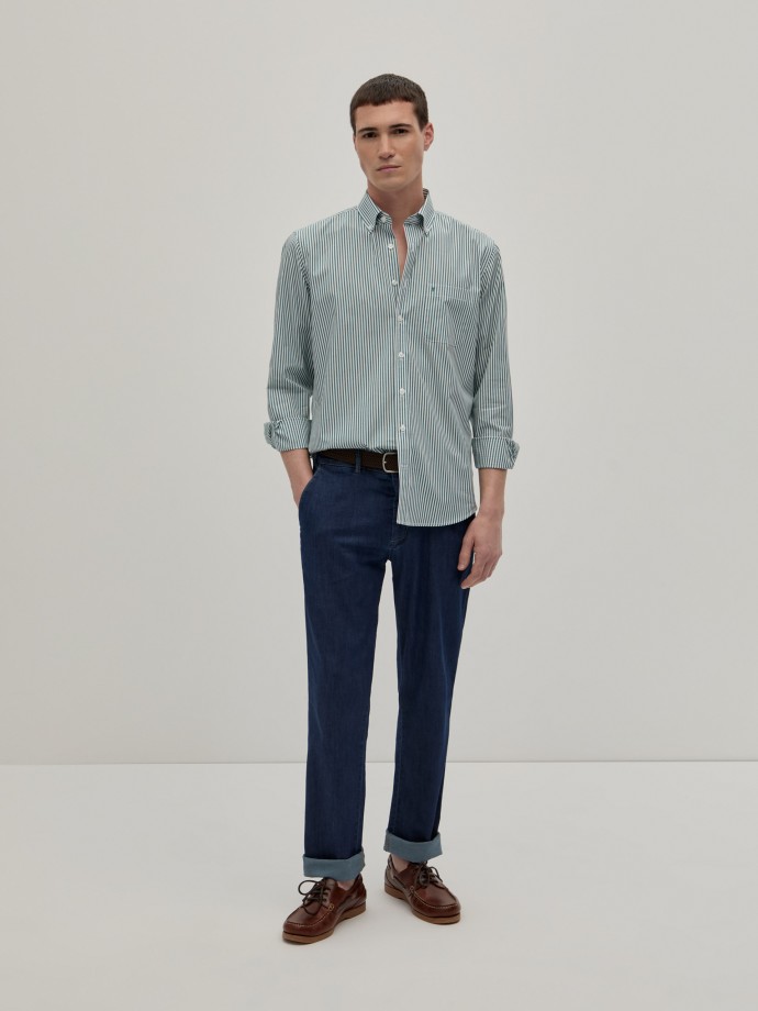 Camisa rayas regular fit