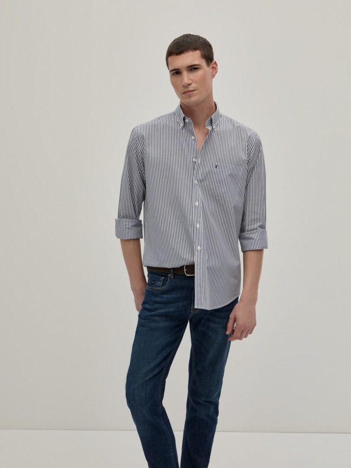 Camisa rayas regular fit