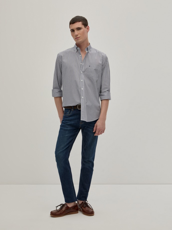 Camisa rayas regular fit