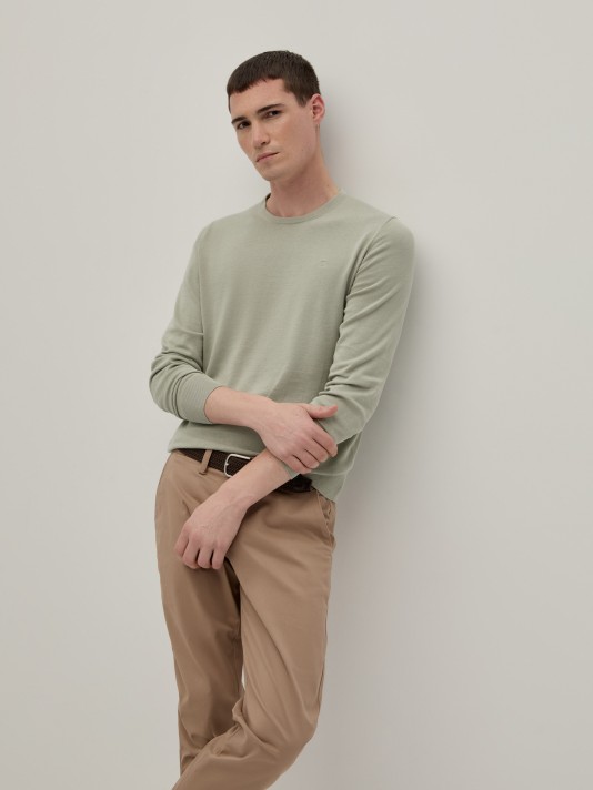 Jersey de cuello redondo