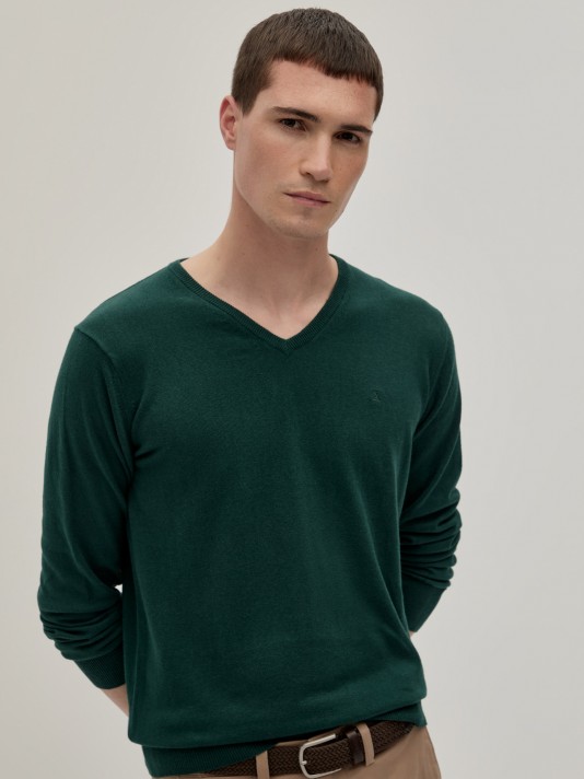 Cotton and cashmere pullover