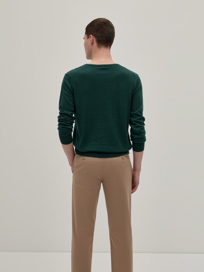 Pullover em algodo e caxemira