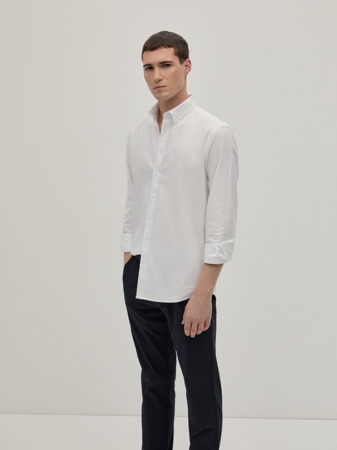 Camisa Oxford corte regular