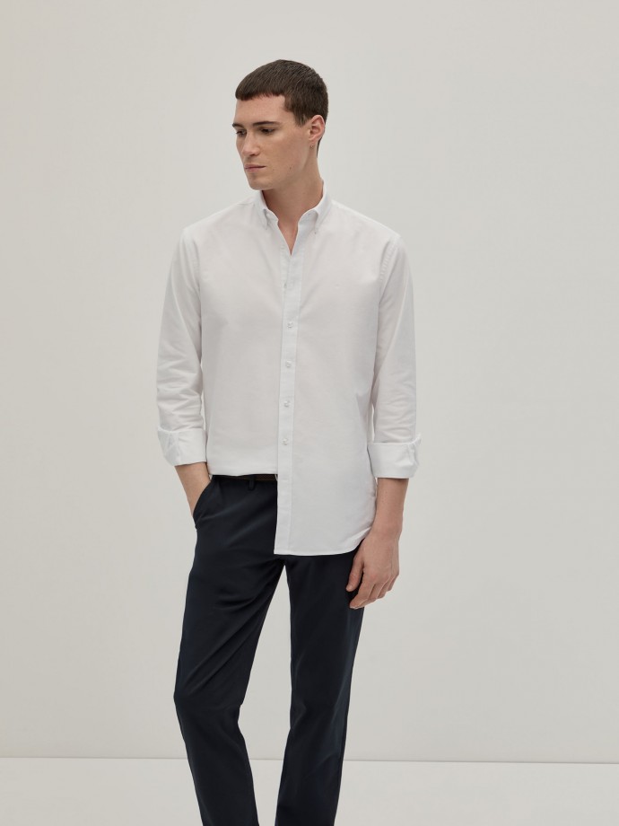 Camisa Oxford corte regular