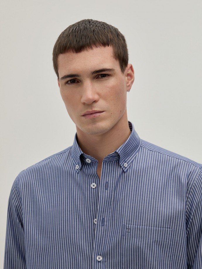 Camisa rayas regular fit