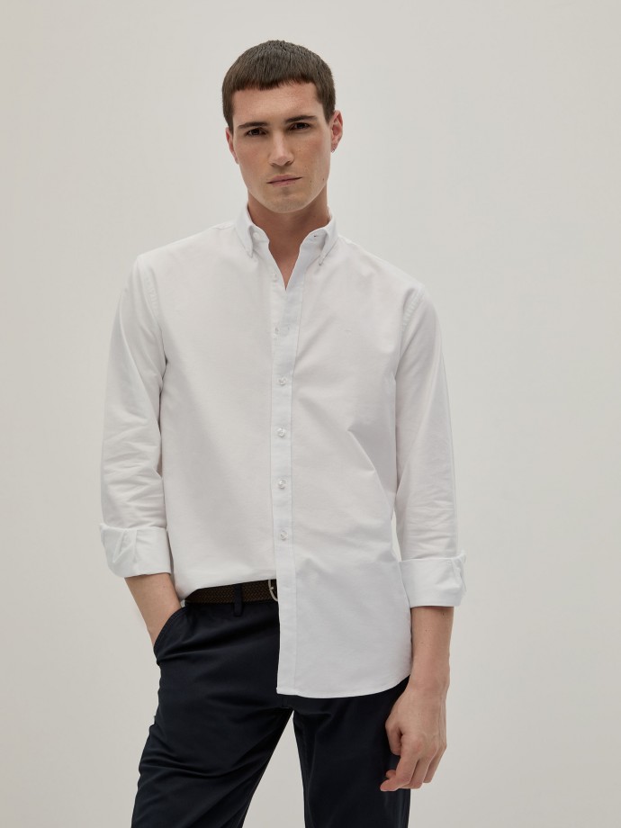 Camisa Oxford corte regular