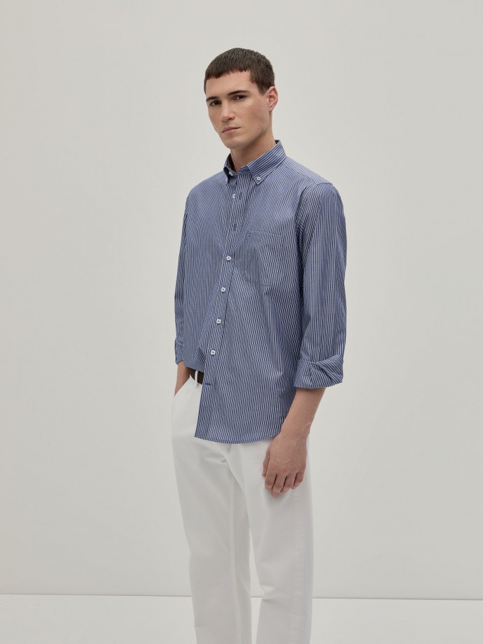 Camisa rayas regular fit