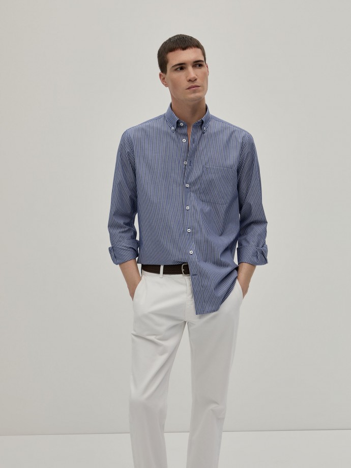 Camisa rayas regular fit