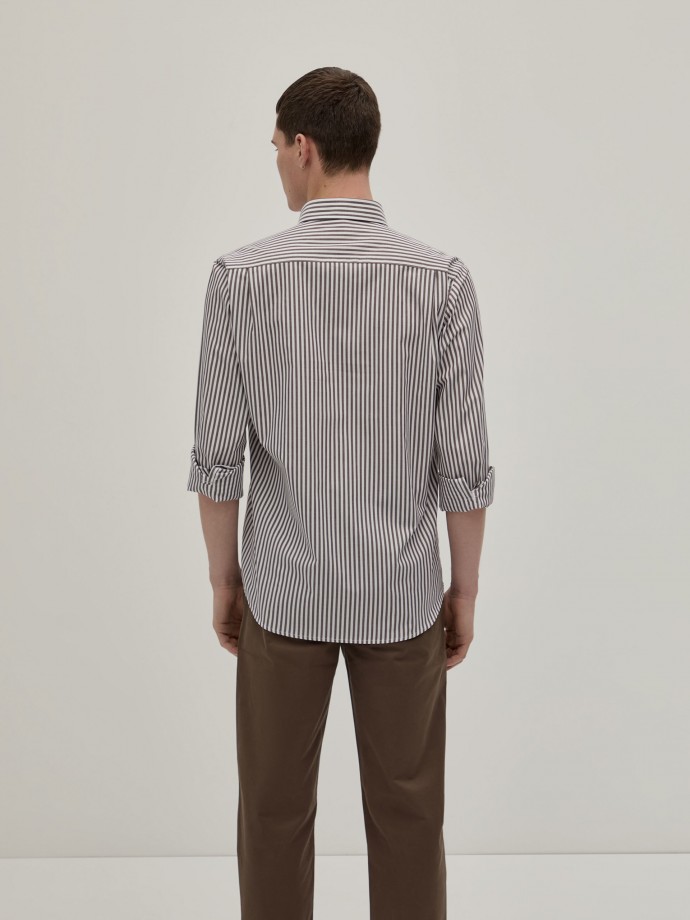 Camisa regular fit s riscas