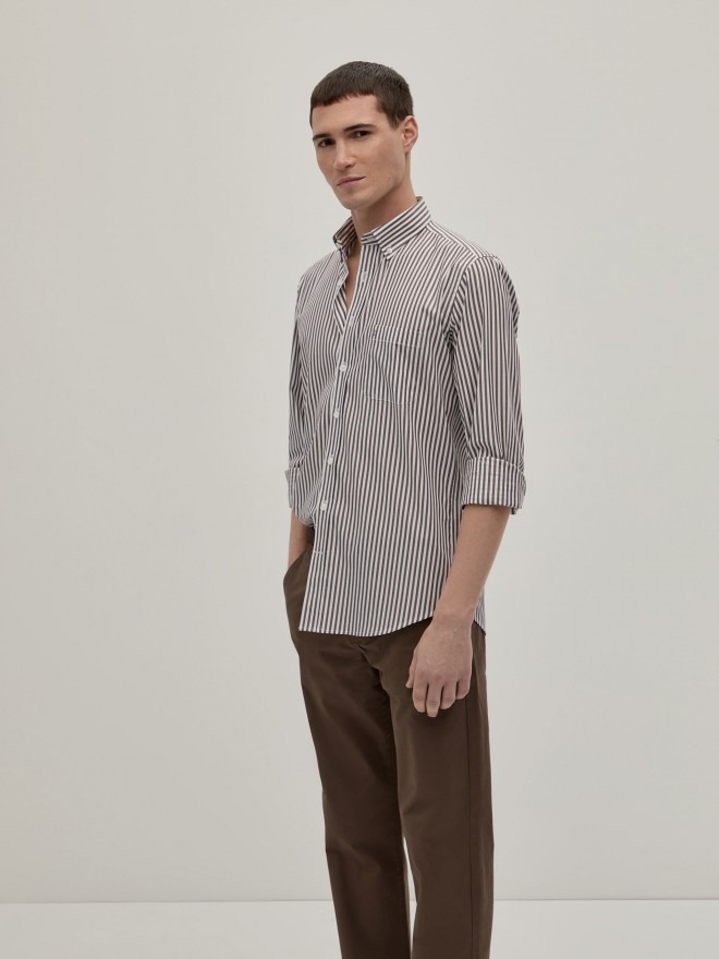 Regular fit striped shirt