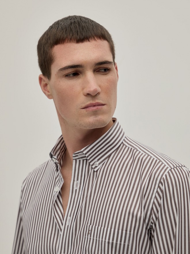 Regular fit striped shirt