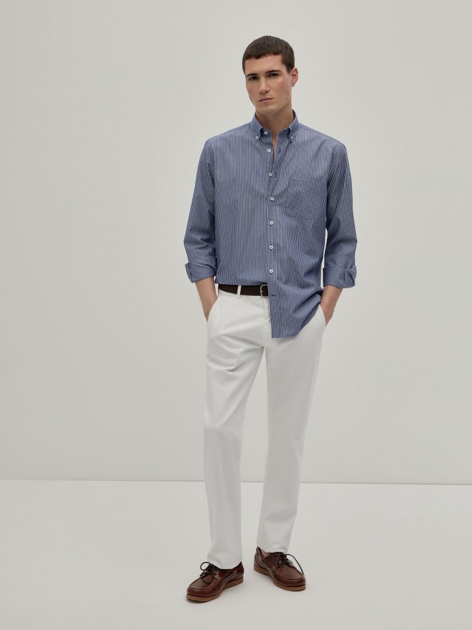 Camisa rayas regular fit