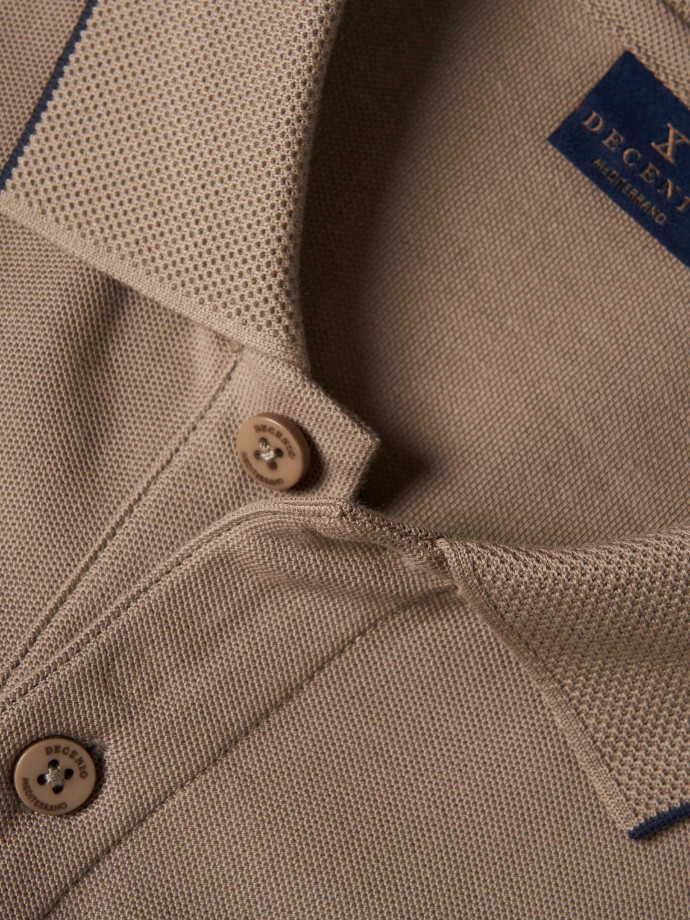Regular fit piqu polo shirt