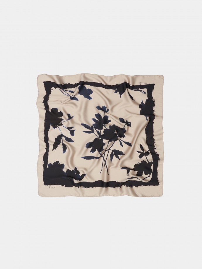 Floral printed scarf