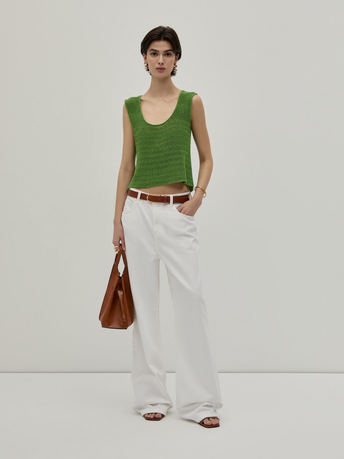 Pantalones vaqueros de pierna ancha