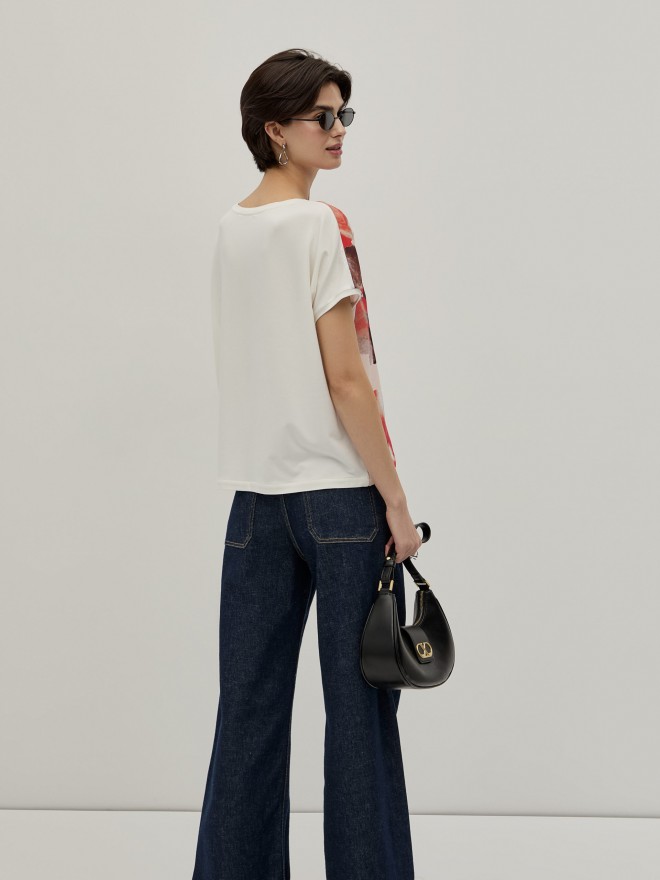 T-shirt padr�o floral