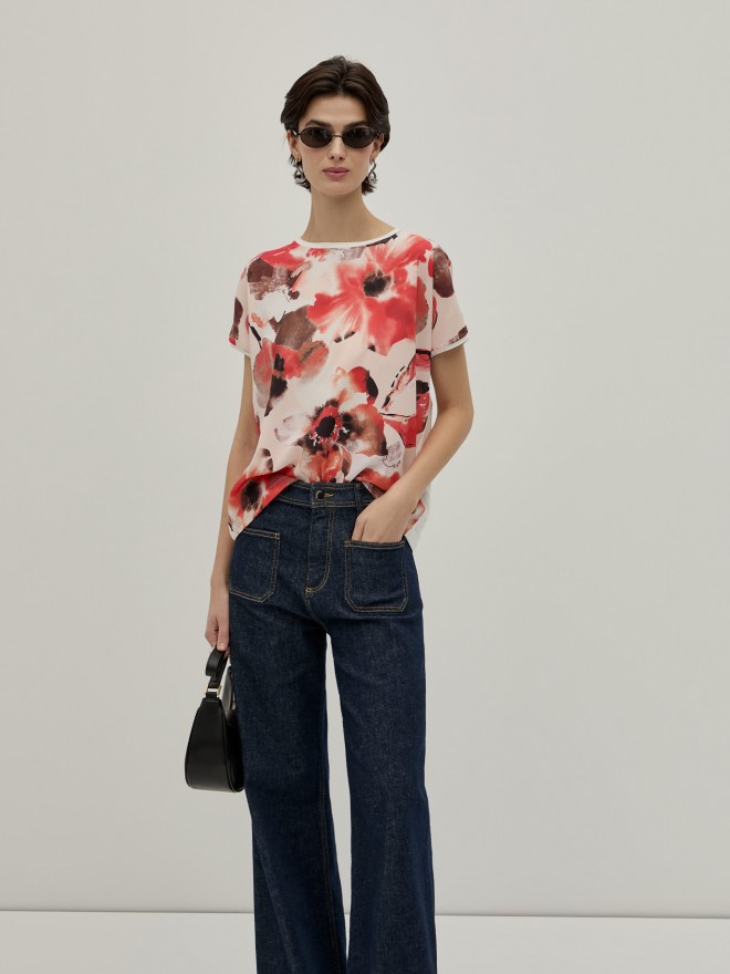 T-shirt padr�o floral
