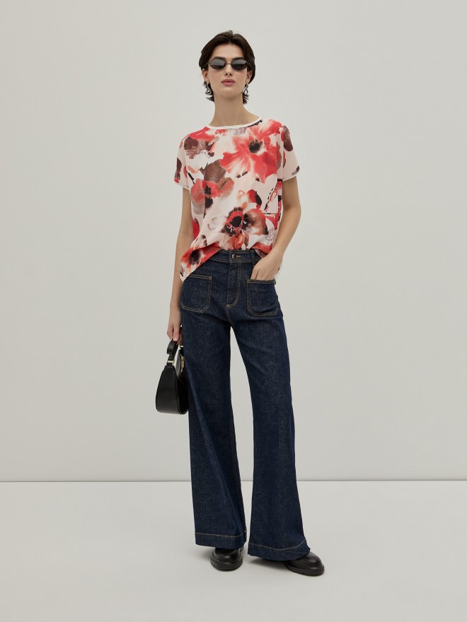 T-shirt padr�o floral