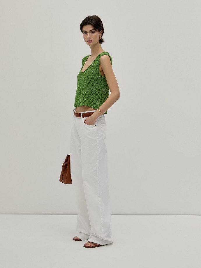 Pantalones vaqueros de pierna ancha