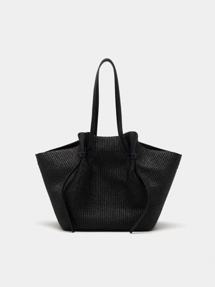 Bolso shopper de rafia