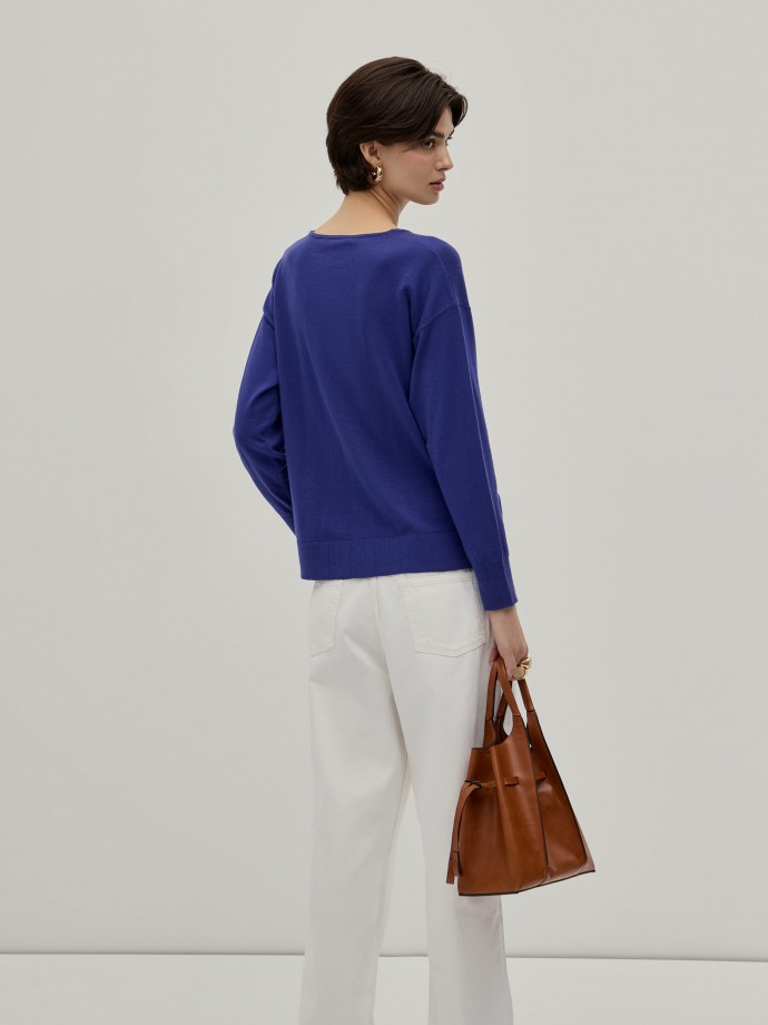 Pullover decote em V